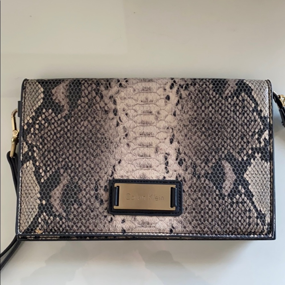 Calvin Klein Snake Print Clutch